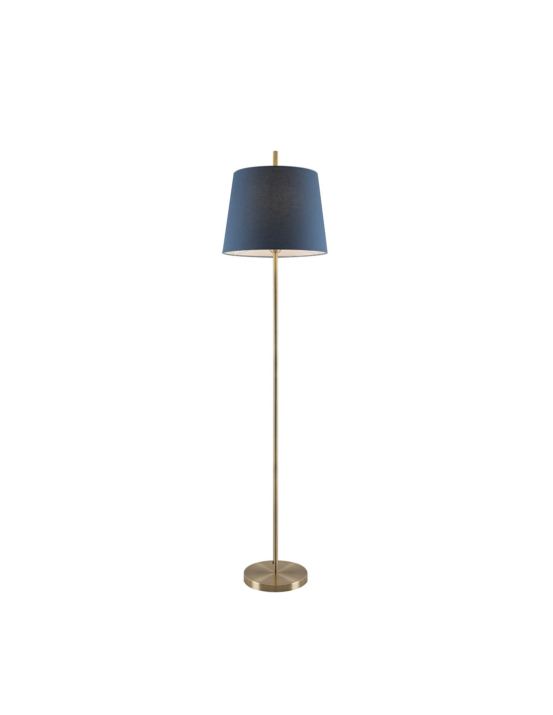 blue standing lamp